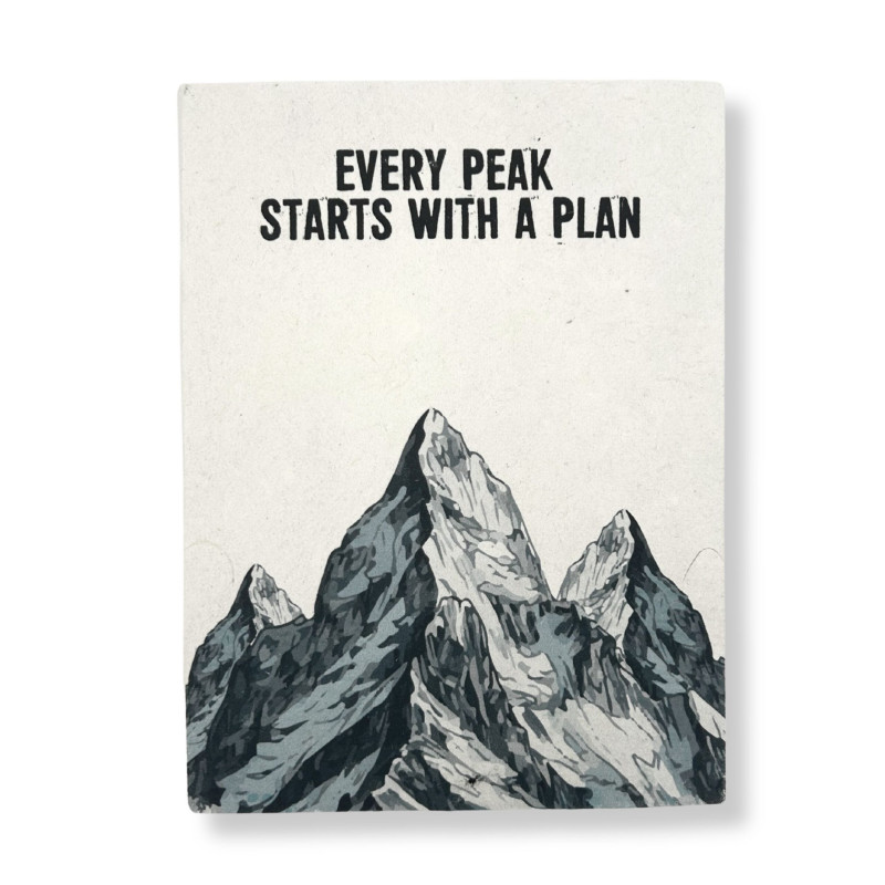 Grand carnet d'inspiration Lokta (21 x 15 cm) - 45 feuilles - Every Peak - avec marque-page