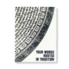 Grand carnet d'inspiration Lokta (21 x 15 cm) - 45 feuilles - Vos mots - avec marque-page