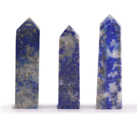 Pointes d'obélisque en pierre précieuse d'environ 5 cm - Lapis-lazuli afghan