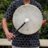 Spirit of the Wolf - Tambour et baguette Sharman - Accordable - 40 cm
