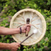 Spirit of the Eagle - Tambour et baguette Sharman - Accordable - 40 cm
