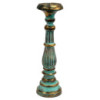 Grand bougeoir - Turquoise Gold
