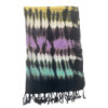 Étole/écharpe Boho Java Art - Rayures multiples - 62 x 200 cm