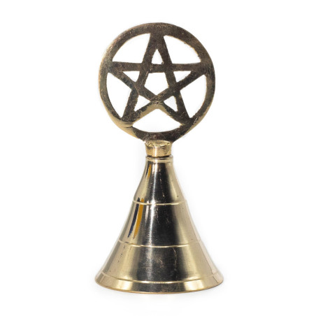 Cloche d'autel en laiton - Pentagramme