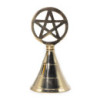 Cloche d'autel en laiton - Pentagramme