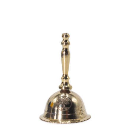 Petite cloche d'autel en laiton - Arbre de vie