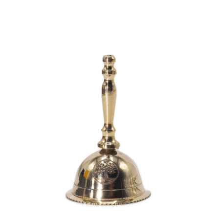 Petite cloche d'autel en laiton - Arbre de vie