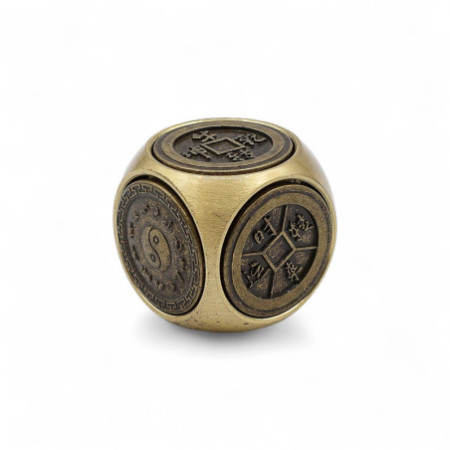 Feng Shui Fortune - Dés traditionnels avec symboles du zodiaque