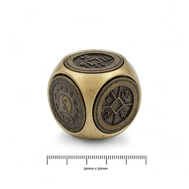 Feng Shui Fortune - Dés traditionnels avec symboles du zodiaque