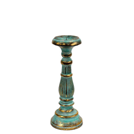 Petit bougeoir - Turquoise Gold