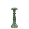 Petit bougeoir - Turquoise Gold