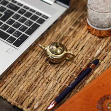 Feng Shui Fortune - Théière porte-bonheur avec rotation de dés