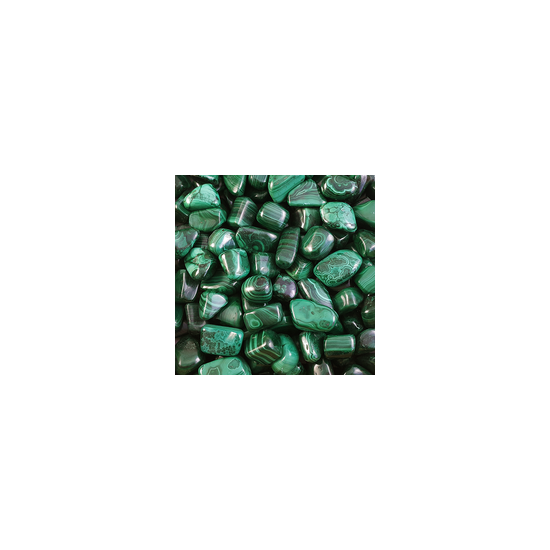 Lot de 18 pierres roulées XL - Malachite