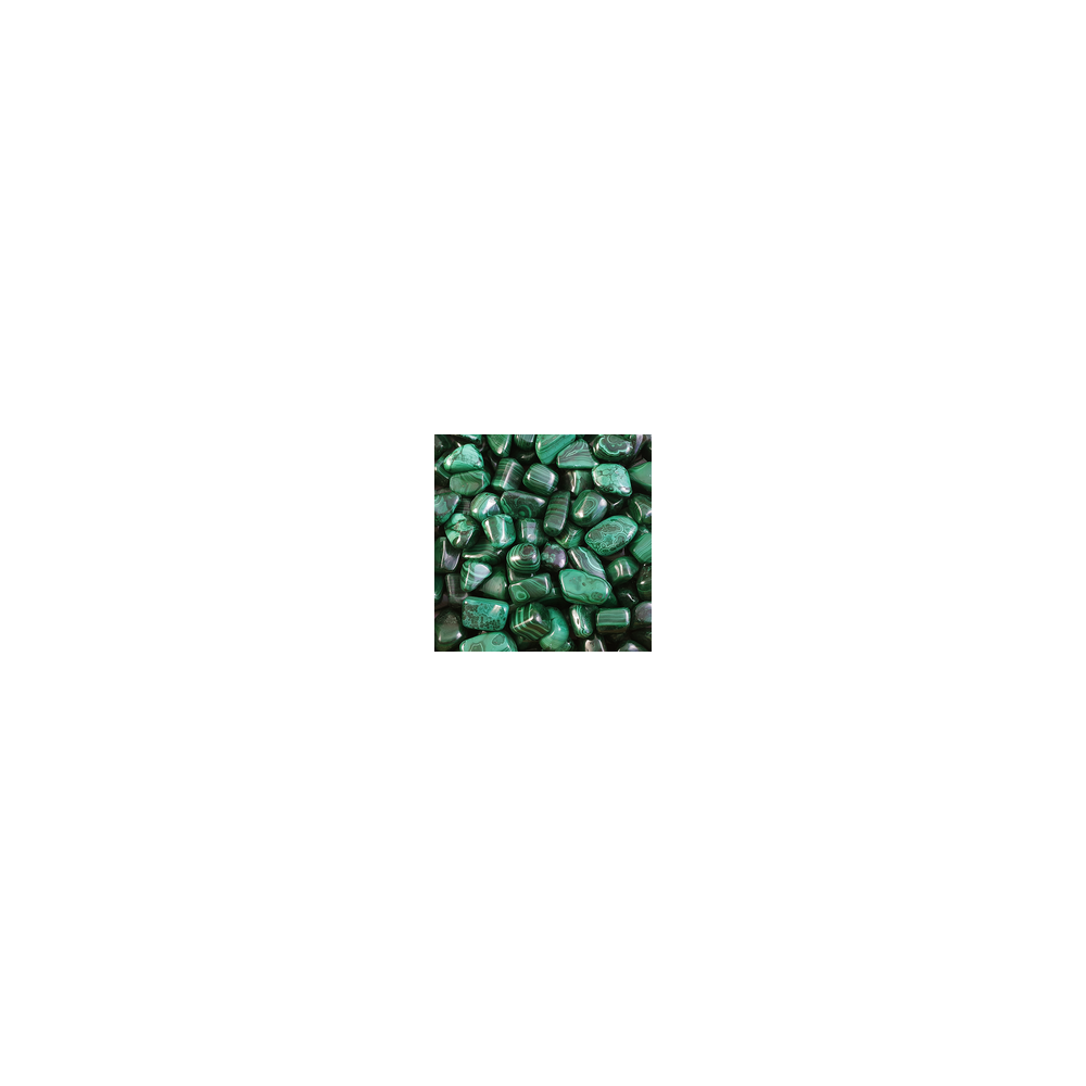 Lot de 18 pierres roulées XL - Malachite
