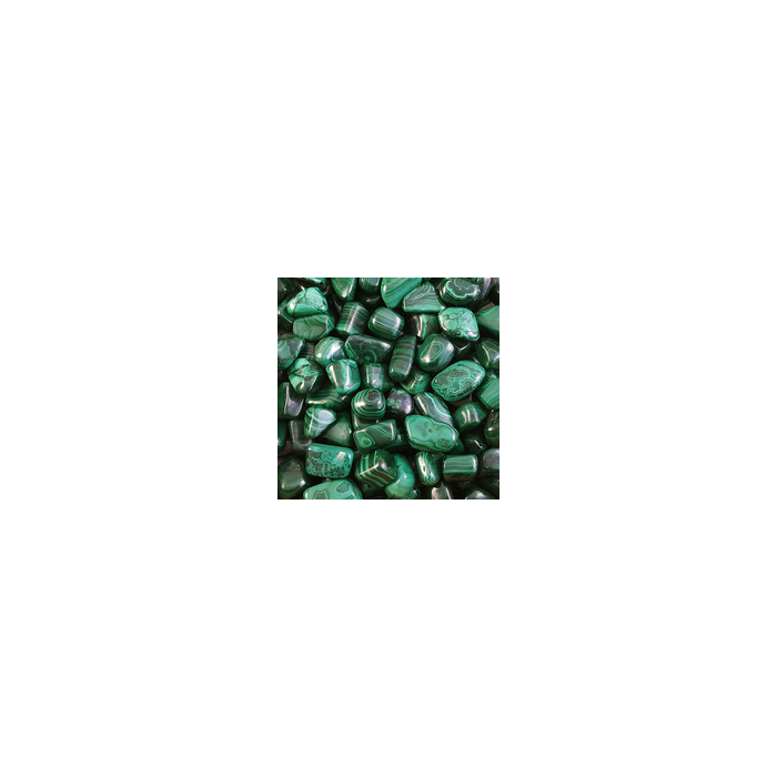 Lot de 18 pierres roulées XL - Malachite