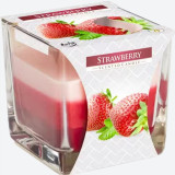 Bougie en pot arc-en-ciel - Fraise