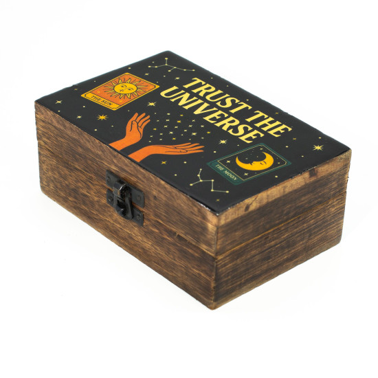 Boîte émaillée moyenne - Ayez confiance en l'univers