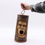 Visage de tronc d'arbre - Nichoir - Vieil homme grincheux