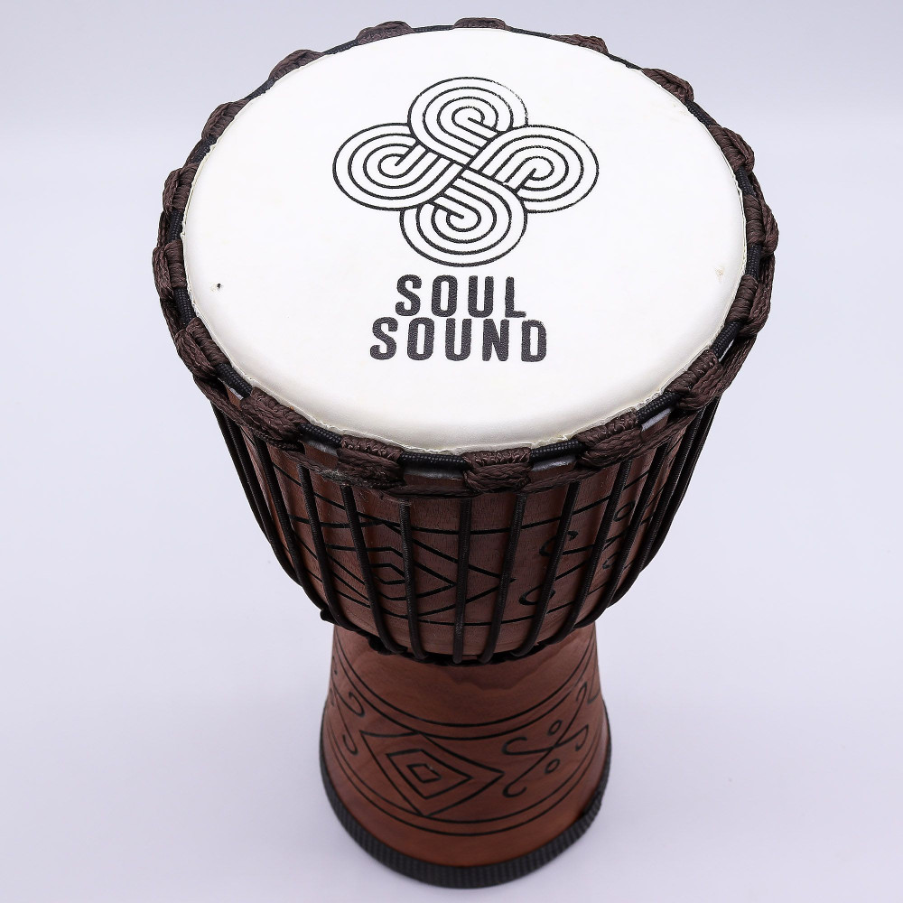 Grand djembé professionnel - Son Soul (grave) - 50 cm (22 cm de diamètre)