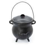 Chaudron extra large en fonte avec triple lune 23x18cm (au moins 4kg)