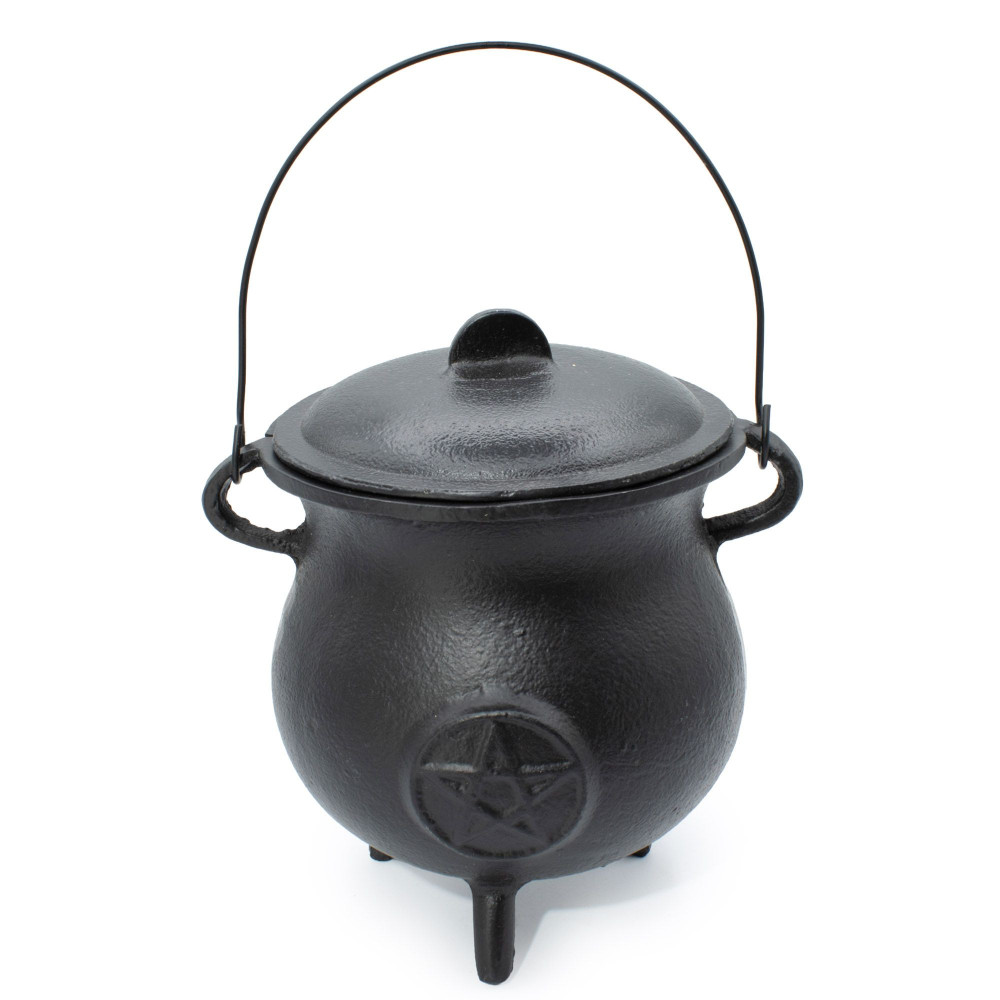 Chaudron extra large en fonte avec pentagone 23x18cm (au moins 4kg)