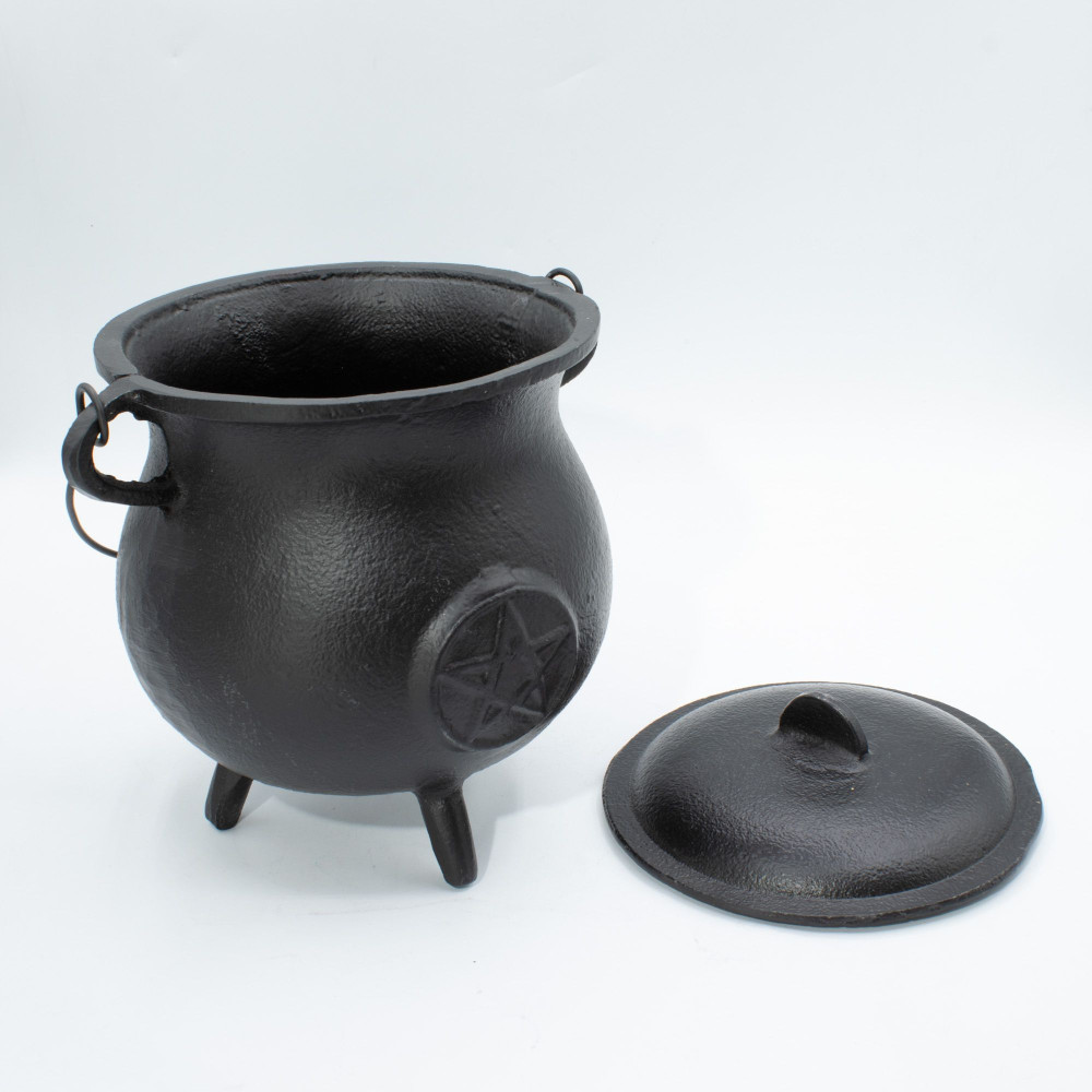 Chaudron extra large en fonte avec pentagone 23x18cm (au moins 4kg)