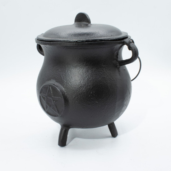 Chaudron extra large en fonte avec pentagone 23x18cm (au moins 4kg)