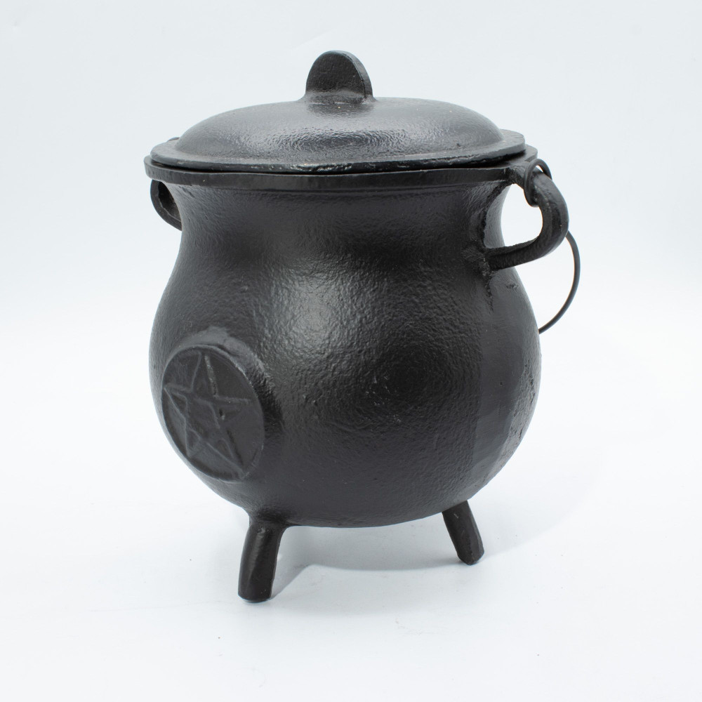 Chaudron extra large en fonte avec pentagone 23x18cm (au moins 4kg)