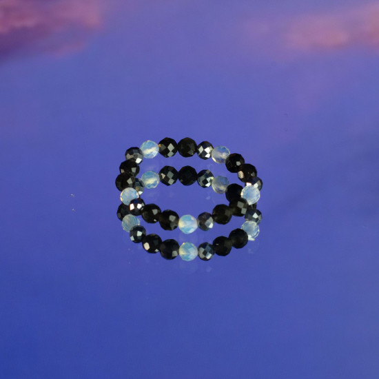 Bague et ensemble de pierres précieuses Esprit Nymphe - Pleine Lune