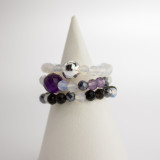Bague et ensemble de pierres précieuses Esprit Nymphe - Pleine Lune