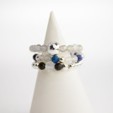 Bague et ensemble de pierres précieuses Esprit Nymphe - Aurores boréales