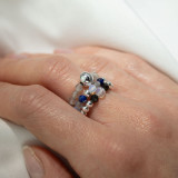 Bague et ensemble de pierres précieuses Esprit Nymphe - Aurores boréales