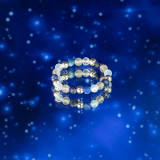 Bague et ensemble de pierres précieuses Esprit Nymphe - Aurores boréales