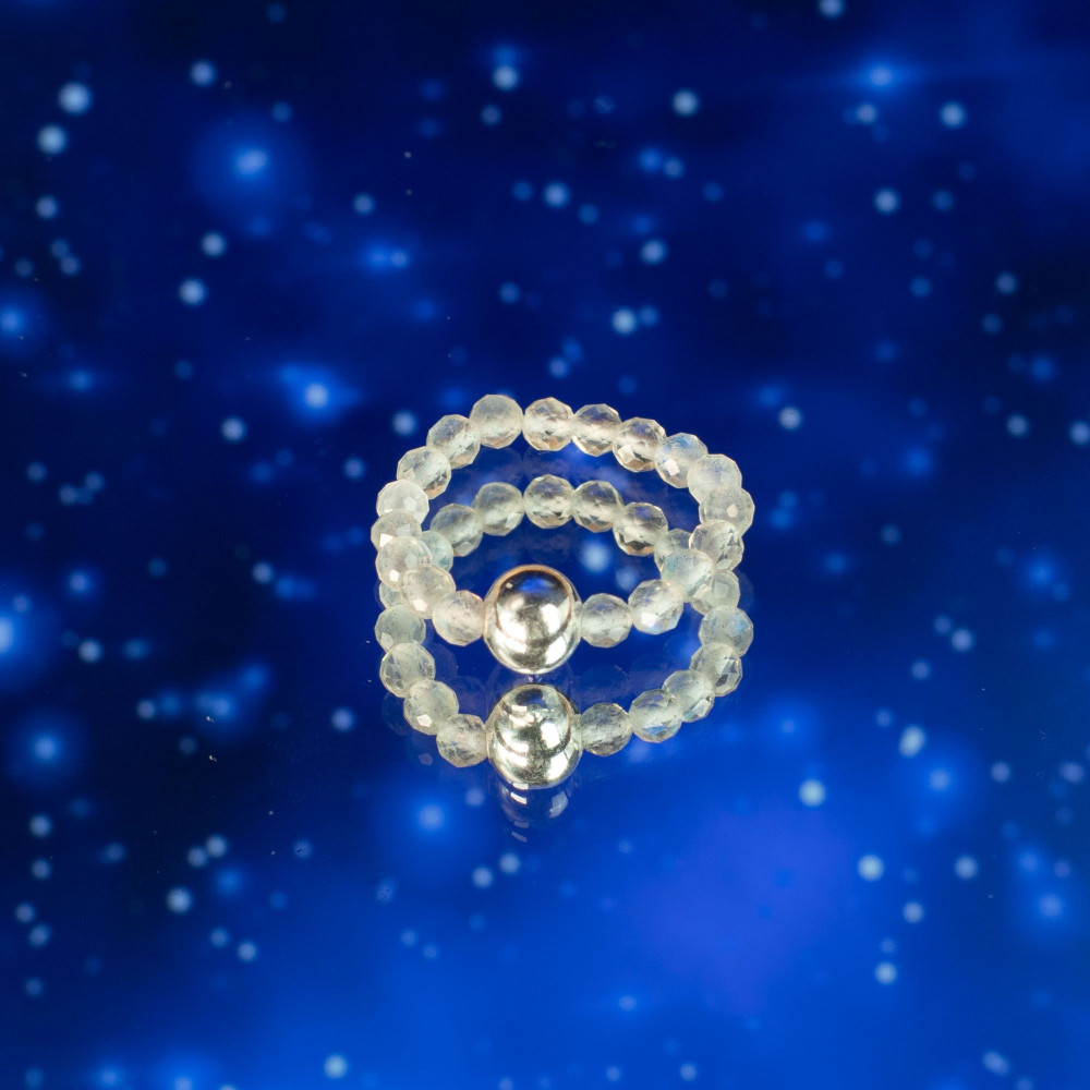 Bague et ensemble de pierres précieuses Esprit Nymphe - Aurores boréales