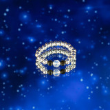 Bague et ensemble de pierres précieuses Esprit Nymphe - Aurores boréales