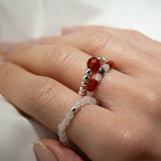 Bague en pierre précieuse Nymph Spirit - Amour et Flamme