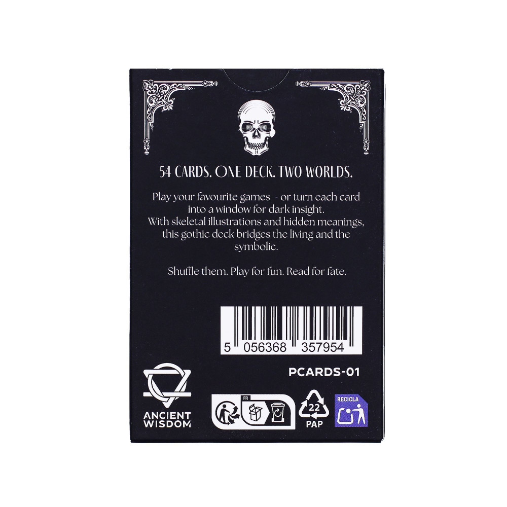 Cartes à jouer et oracles gothiques Memento Mori