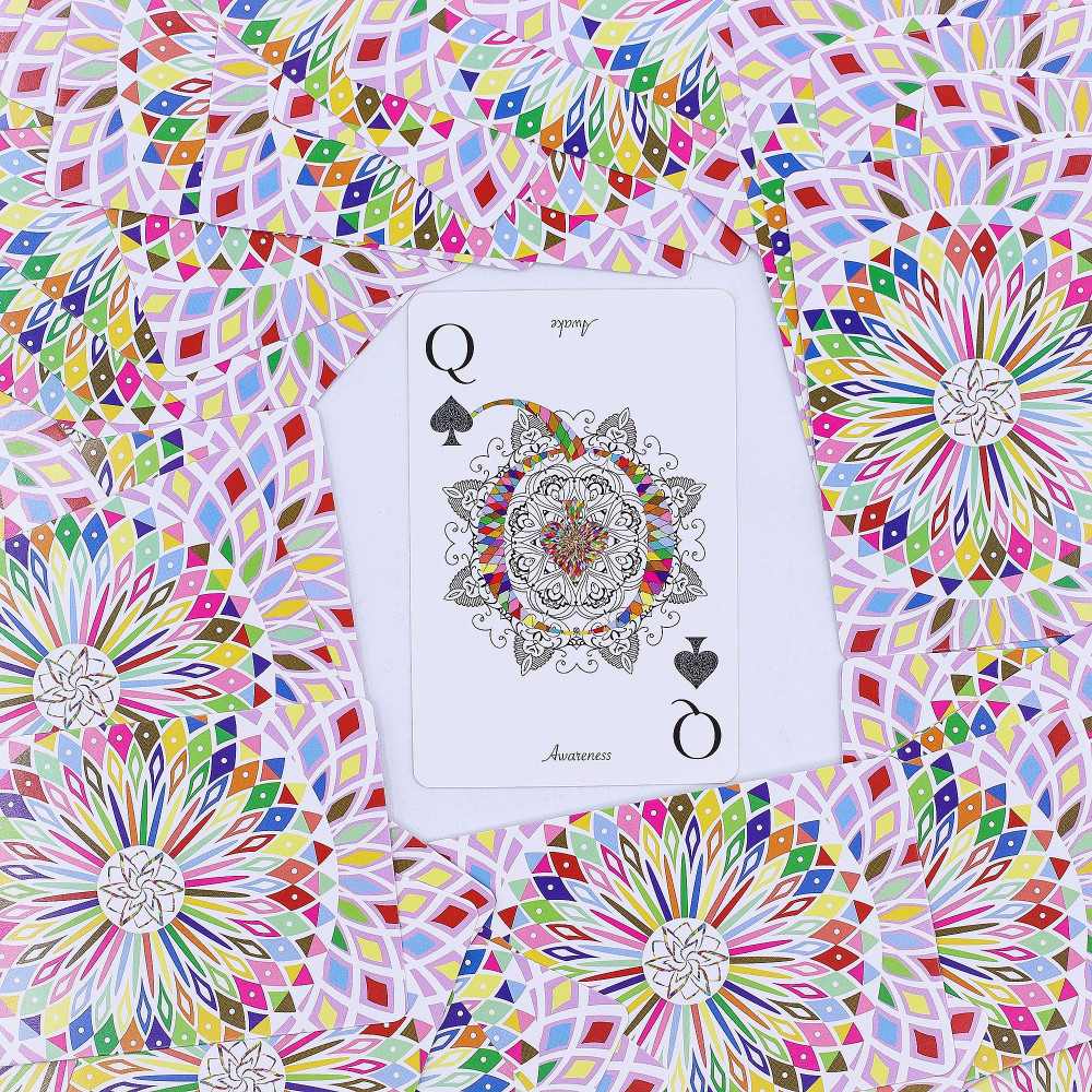 Cartes à jouer Mandala et Oracle - Symétrie Kaléidoscope