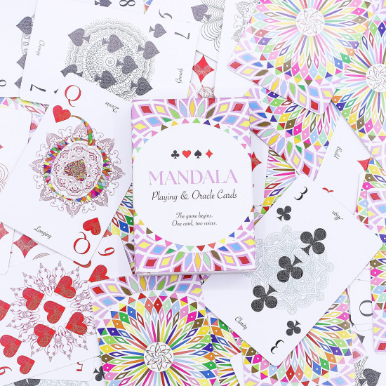 Cartes à jouer Mandala et Oracle - Symétrie Kaléidoscope
