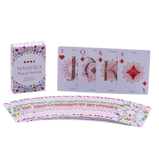 Cartes à jouer Mandala et Oracle - Symétrie Kaléidoscope