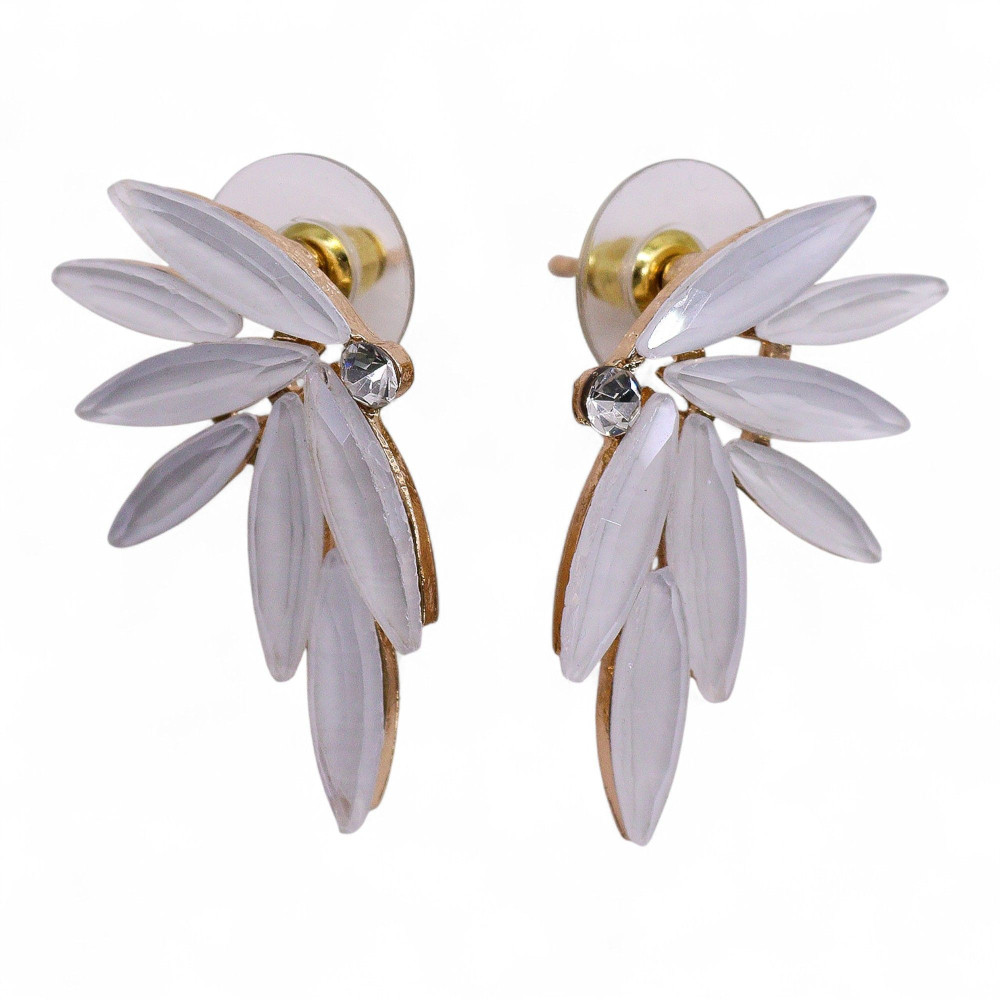 Perles - Verre vintage - Fées - Boucles d'oreilles