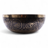 Bol vibrant géant gravé sur pied - 50 x 20 cm (10,7 kg)