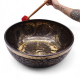 Bol vibrant géant gravé sur pied - 50 x 20 cm (10,7 kg)