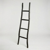 Grande échelle en bois Kemu - 1,5 m - Noire - Style japonais