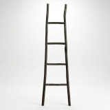 Grande échelle en bois Kemu - 1,5 m - Noire - Style japonais