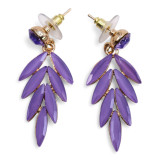 Boucles d'oreilles Lavande - Verre Vintage - Fées