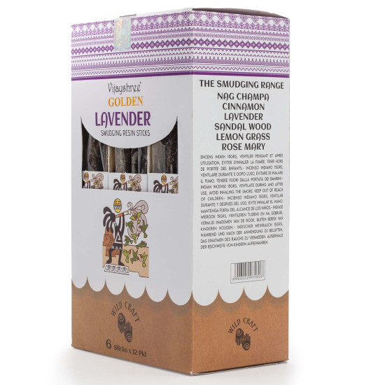 Bâtonnets de résine de lavande dorée pour la purification - 30 g