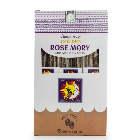 Bâtonnets de résine de purification Rose Marie dorée - 30 g