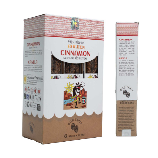 Bâtonnets de résine de fumigation à la cannelle dorée - 30 g