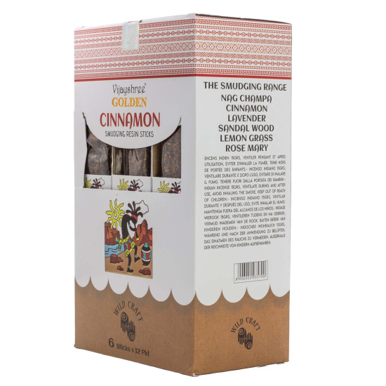 Bâtonnets de résine de fumigation à la cannelle dorée - 30 g